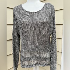 Abercrombie & Fitch Grey Sweater Top Boho Hippie
